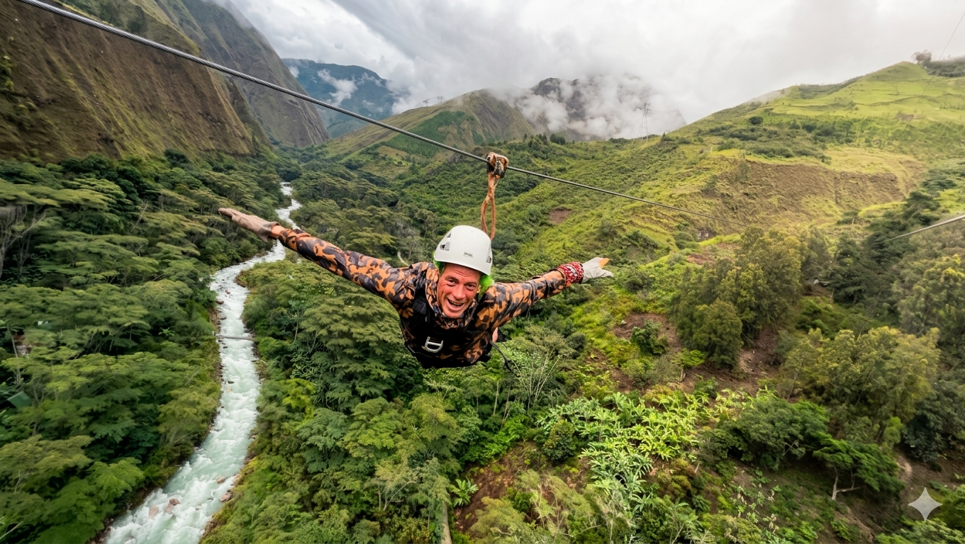Vertikal zipline in santa teresa cusco
